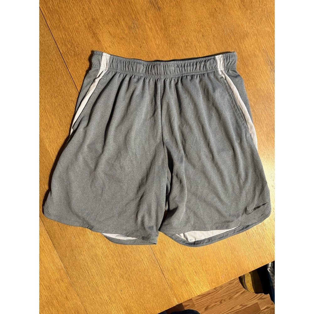 Nike Dri-Fit Running Training Shorts XL Gray Lightweight Mesh Athletic Mens